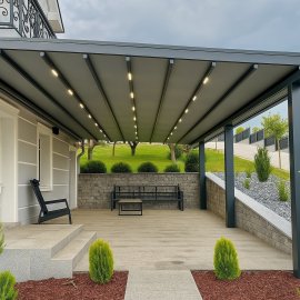 Pergola Raylı Tente